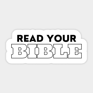 Read Your Bible Sticker